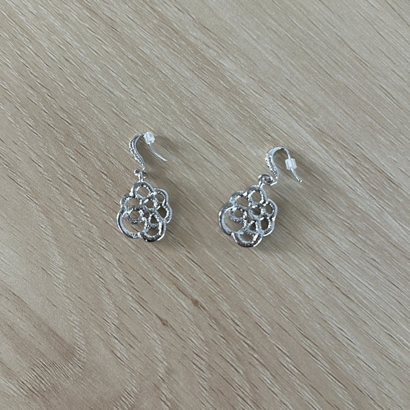 EXPRESS Silver pave earrings - Picture 2 of 4